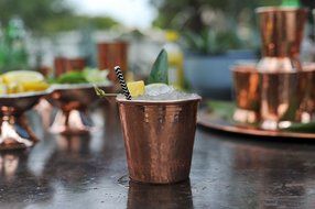 Sertodo Apa Cups, set of 4, Hammered Copper, 18 fluid ounces N11