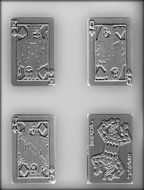 CK Products 3-1/2-Inch Face Cards Chocolate Mold