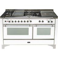 Ilve UM150FSDMPBX 60" Dual Fuel Range with Griddle French Top 6 Semi-Sealed Burners Multi-Function Convection...