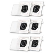 Acoustic Audio CS-I42S-3PR 150 Watt 4" 2-Way Home Theater In-Wall/Ceiling Speakers (3-Pair)
