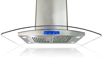 AKDY 30" European Style Az668is2-B75 Stainless Steel Island Mount Range Hood Touch Control N2