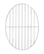 Harold'S Kitchen Roaster Rack Chrome Plated Steel Oval 8-1/2" X 11-3/4"