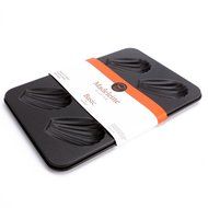 uxcell Casa-J Bakeware Madeleine pans Nonstick 6 Cup Stainless Steel Black N3