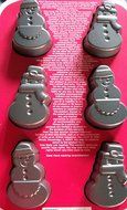 Wilton Christmas 6 Cavity Mini Cakes Pan
