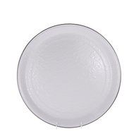 Golden Rabbit White on White Dinner Plate N11