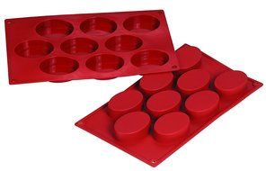 Fat Daddio's Silicone Bakeware, Oval - 1.7 Ounce
