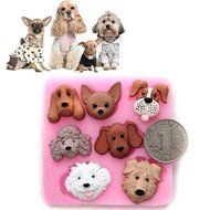 3D Dog Silicone Fondant Soap Mould Chocolate Sugarcraft Baking Mold Cake Decor
