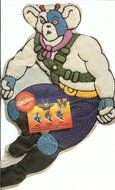 Wilton Biker Mice From Mars Vinnie Modo Throttle Motorcycle Mouse Cake Pan (2105-2711, 1994) Retired