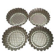 Set of 20, MYStar 3-3/4" Fluted Design Round Shape Non-stick Aluminum Tart Mold, Mini Pie Tin, Tartlet Pan N2