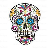6&quot; Round - Sugar Skull Halloween - Edible Cake/Cupcake Party Topper!!!