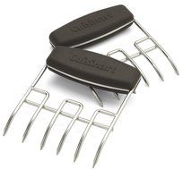 Premium Cuisinart Silver Stainless Steel Roaster Grill Rack with Bear Paw Meat Handlers Bundle N3