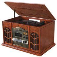 EXCALIBUR 4-in-1Classic Music LP Player AM/FM CD Turntable