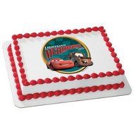 Cars 2 Lightning Mcqueen Edible Cake Topper Decoration