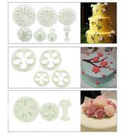 GTI Cake Tools 10 sets (33pcs) Flower Fondant Cake Sugarcraft Decorating Kit Cookie Mould Decration Tool Icing... N11