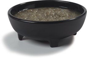 Carlisle 087803 Melamine Molcajete Ramekin, 8-oz. Capacity, 1.63 x 4.50", Black (Case of 48) N9