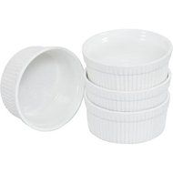 10 Strawberry Street Whittier 5" Ramekin, White, Set of 4