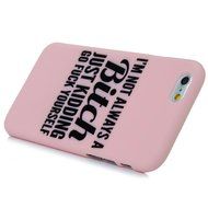 iPhone 6S Case,iPhone 6 Case (4.7") - Candy Color Kidding Words Series Slim Fit Shock-absorption Full Edge Protective... N45
