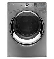 Whirlpool WED88HEAC Duet 7.4 Cu. Ft. Stainless Look Stackable With Steam Cycle Electric Front Load Dryer N4
