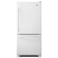 Amana ABB1924BRW 18.5 Cu. Ft. White Bottom Freezer Refrigerator - Energy Star