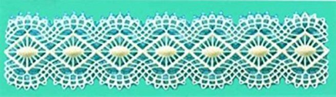 Diamond Lace Green Silicone Mold for Fondant, Gum Paste, Chocolate , Crafts