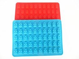 BORN BAKER 4 piece Silicone Gummy Bear Mold Set, Includes 3 Silicone Gummy Bear Molds and One Dropper N3