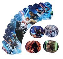 Yunko 12pcs Cartoon Decorative Cupcake Wrappers with Toppers Muffin Cupcake Decorating Mold Tools Set (STAR WAR) N2