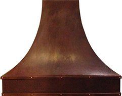 Copper Exhaust Stove Hood (dark, 48")