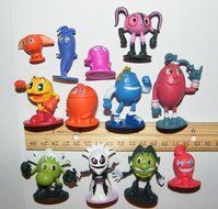 Pac-Man and the Ghostly Adventures Deluxe Mini Cake Toppers Cupcake Decorations Set of 12 Figures with Pac-Man... N6