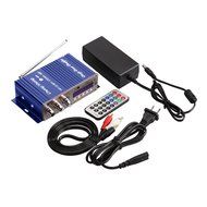 Compact Mini Size High Power Hi Fi USB MP3 SD Stereo AMP Amplifier Remote Control For Home, Car, Motorcycle, Van... N3