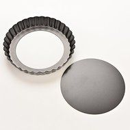 11&rdquo; (28x2.5cm) Pie Cake Tart Removable Non Stick Bottom Baking Pastry Mold Pan Bakeware Black Alluminum Alloy...