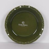 Emile Henry Made In France 9 Inch Pie Dish, Olive Green