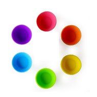 Ambermars Silicone Baking Cups Cupcake Liners Muffin Cake Molds Sets Reusable and Nonstick Chocolate Holders/truffle... N5