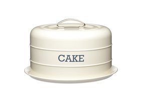 28.5x 18cm Cream Living Nostalgia Airtight Domed Cake Tin N2