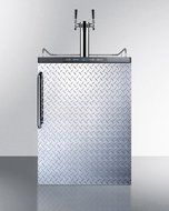 Summit SBC635MBIDPLTWIN 24" Built In Beer Dispenser with 5.6 cu. ft. Capacity Deep Chill Function Digital Thermostat...