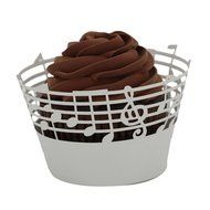 DDLBiz Christmas Lace Laser Cut Cupcake Wrapper Liner Baking Cup Muffin 25pc (Blue) N4