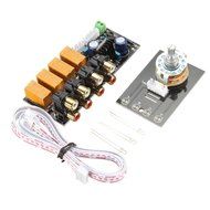 ELEGIANT 9-15V Audio Input 4-Channel Stereo Audio Signals Select Relay Board/Signal Switching Amplifier Board... N5