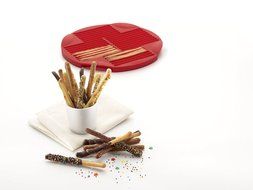 Lekue Sticks Silicone Baking Mold, Model # 0210600R01M017, Red N6