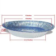 Premium 9" Aluminum Foil Pie Pans. Disposable Tin Plates for Pies Tart Quiche. (Pack of 50) N7