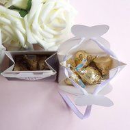 Gotobuy 100 PCS Wedding Favor Candy Boxes Bridal Groom Dress Tuxedo Party Ribbon Gift N3