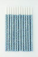 Light Blue Bling Sticks with Rhinestones for Cake Pops, Truffles, Pie Pops, Strawberries, Etc, 12 Pack N2