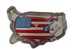 Wilton USA United States of America Cake Pan (2105-8251, 1989) N3