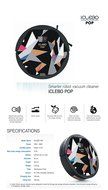 YUJIN Robot iClebo POP Magic Balck YCR-M05-P3 Remote Robotic Vacuum Cleaner + free gift N5