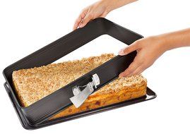 Zenker 7022 Rectancular &quot;Deluxe&quot; Springform, Black/Metallic, 16.54 x 11.42 x 2.76&quot; N3