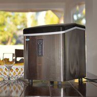 NewAir AI-100SS 28-Pound Portable Ice Maker, Stainless Steel N11