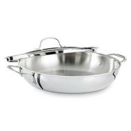 Calphalon Tri-Ply Stainless Steel 14-Inch Roaster with Rack and Lifters N24