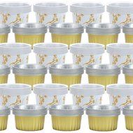 360 Decorative 2.5&rdquo; Aluminum Baking Cups Bulk Gold Ramekin Dishes