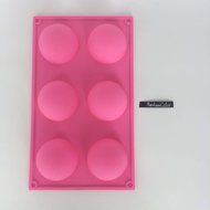 FUNSHOWCASE Large 6 Cavities Hemisphere Dome Silicone Mold N5