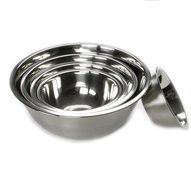 Chef Craft 42041 Stainless Steel Mixing Bowl Set, Silver