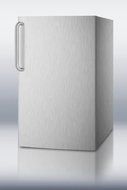 Summit CM421BLXBISSTBADA 4.1 cu. ft. Capacity 19.88&quot; Wide Compact Refrigerator Towel Bar Handle Adjustable Thermostat... N2