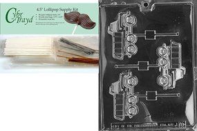 Cybrtrayd J070 Dump Truck Lolly Chocolate Candy Mold with Exclusive Cybrtrayd Copyrighted Chocolate Molding Instructions N9